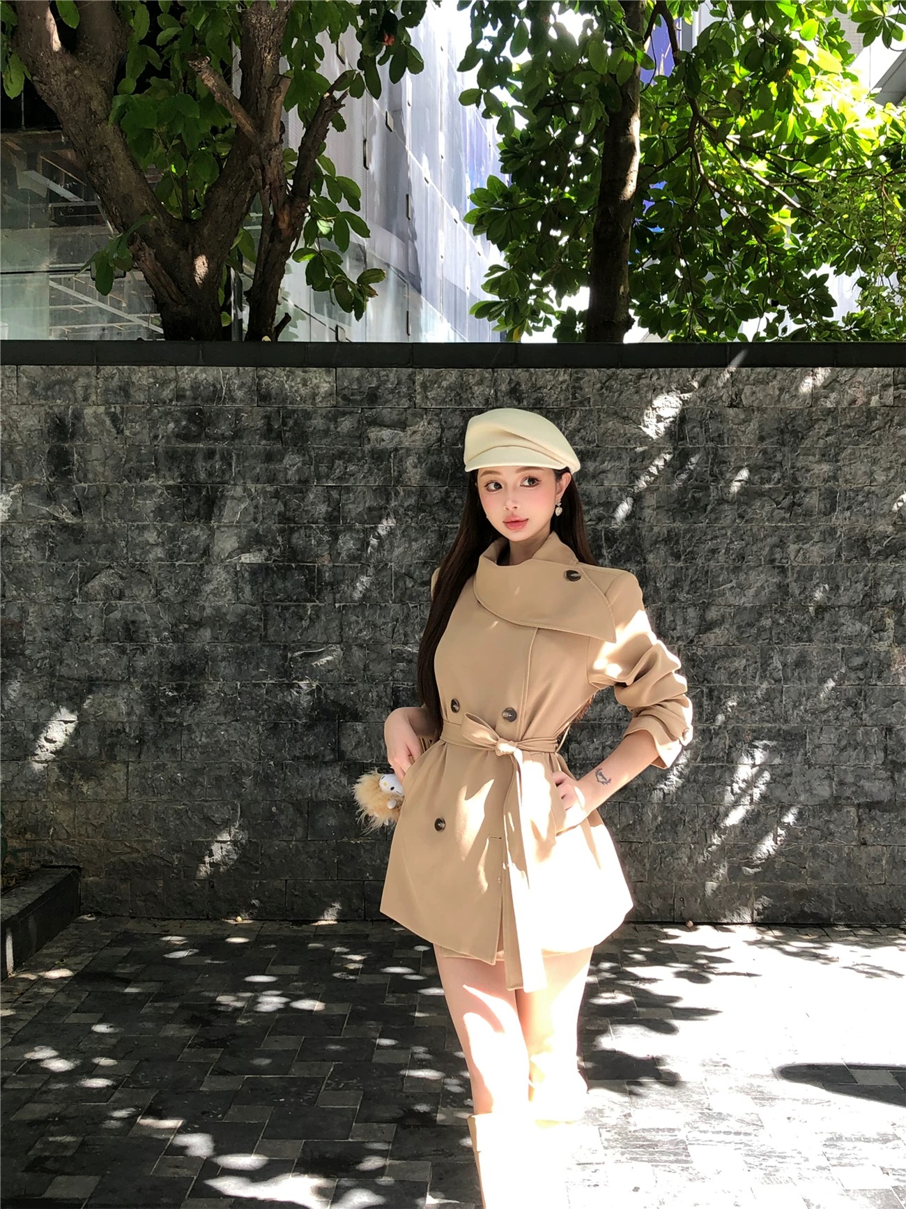 Pretty dainty trench coat COA143 images